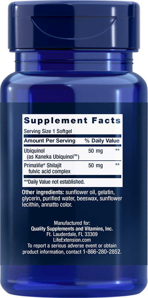 Life Extension Super Ubiquinol CoQ10 50 mg – Koenzym Q10 (30 kap) - 2