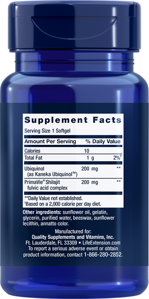 Life Extension Super Ubiquinol CoQ10 200 mg – Högdos Q10 (30 kap) - 2