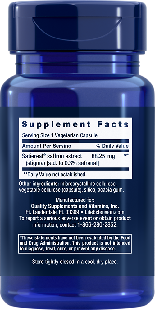 Life Extension Optimized Saffron – Saffransextrakt (60 kapslar) - 2