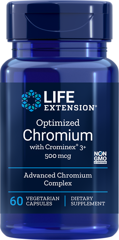 Life Extension Optimized Chromium 500 mcg – Kromtillskott (60 kap)