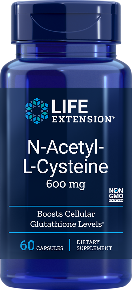 Life Extension N-Acetyl-L-Cysteine 600 mg – NAC Antioxidant (60 kap)