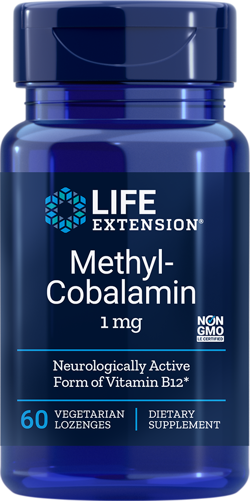 Life Extension Vitamin B12 Methylcobalamin 1 mg – Metylkobalamin