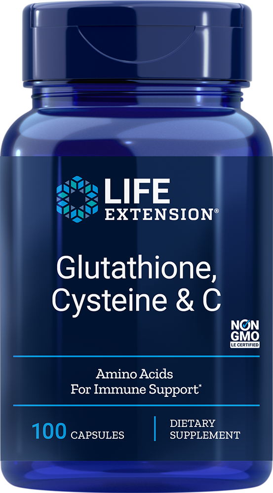Life Extension Glutathione Cysteine & C – Antioxidantkomplex (100 kap)