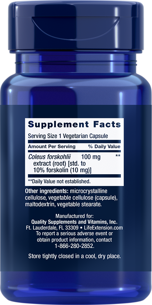 Life Extension Forskolin 10 mg – Standardiserat Coleus (60 kapslar) - 2