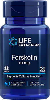 Life Extension Forskolin 10 mg – Standardiserat Coleus (60 kapslar)