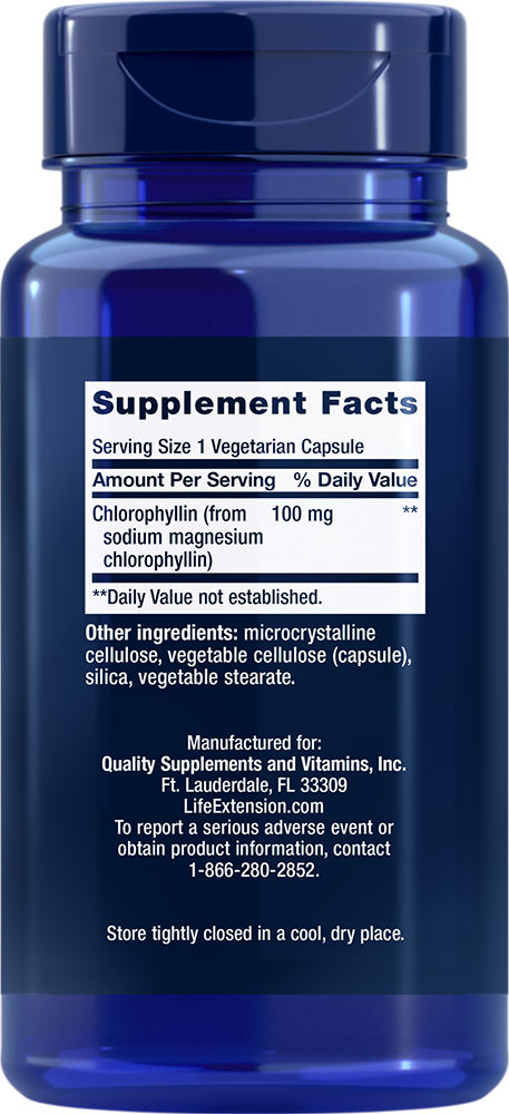 Life Extension Chlorophyllin – Klorofyllin för Detox (100 kapslar) - 2