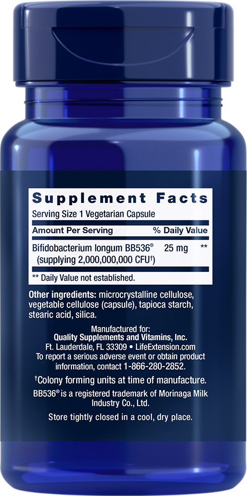 Life Extension Bifido GI Balance – Probiotika för Tarmen (60 kap) - 2