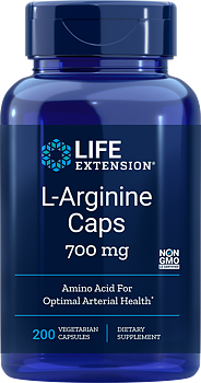 Life Extension L-Arginine 700 mg – Aminosyra för Cirkulation (200 kap)