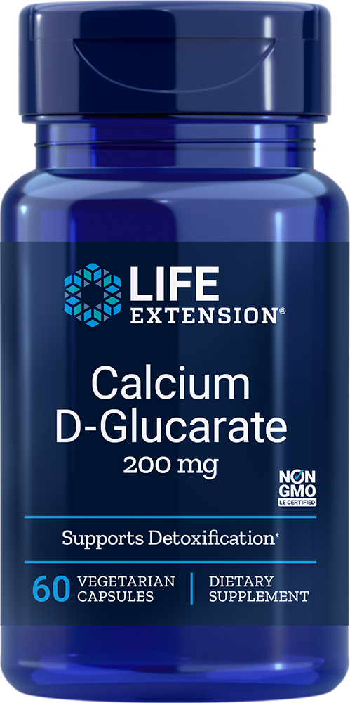 Life Extension Calcium D-Glucarate – Cellulär Utrensning (60 kap)
