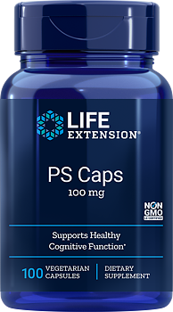 Life Extension PS Phosphatidylserine 100 mg – Minne (100 kapslar)
