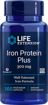 Life Extension Iron Protein Plus – Skonsamt Järntillskott (100 kap)