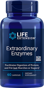 Life Extension Extraordinary Enzymes – Matsmältningsenzymer (60 kap)
