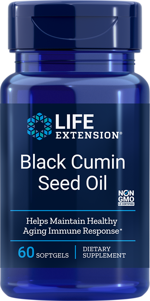Life Extension Black Cumin Seed Oil – Svart kumminolja (60 kapslar)