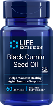 Life Extension Black Cumin Seed Oil – Svart kumminolja (60 kapslar)