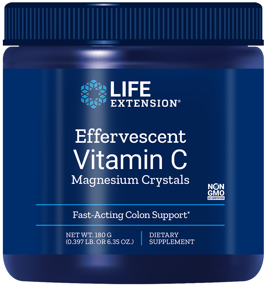 Life Extension Effervescent Vitamin C – C-vitamin & Magnesium (180g)