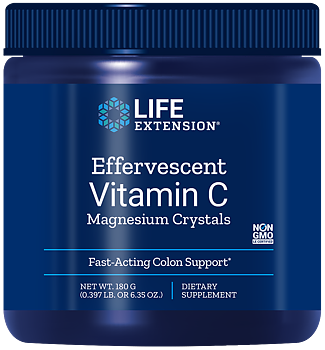 Life Extension Effervescent Vitamin C – C-vitamin & Magnesium (180g)