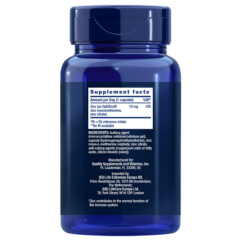 Life Extension Zinc Caps 15 mg – Biotillgängligt Zinktillskott - 2