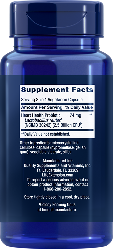 Life Extension Florassist Heart Health – Kardiovaskulär Probiotika - 2