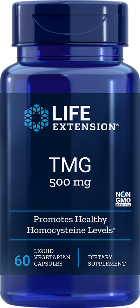 Life Extension TMG 500 mg – Trimetylglycin Flytande (60 kapslar)