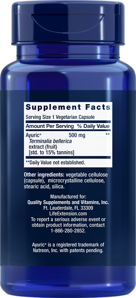 Life Extension Uric Acid Control – Balanserad Urinsyra (60 kap) - 2