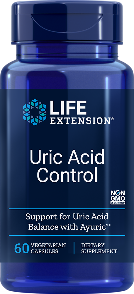 Life Extension Uric Acid Control – Balanserad Urinsyra (60 kap)