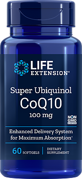 Life Extension Super Ubiquinol CoQ10 100 mg – Aktivt Q10 (60 softgels)