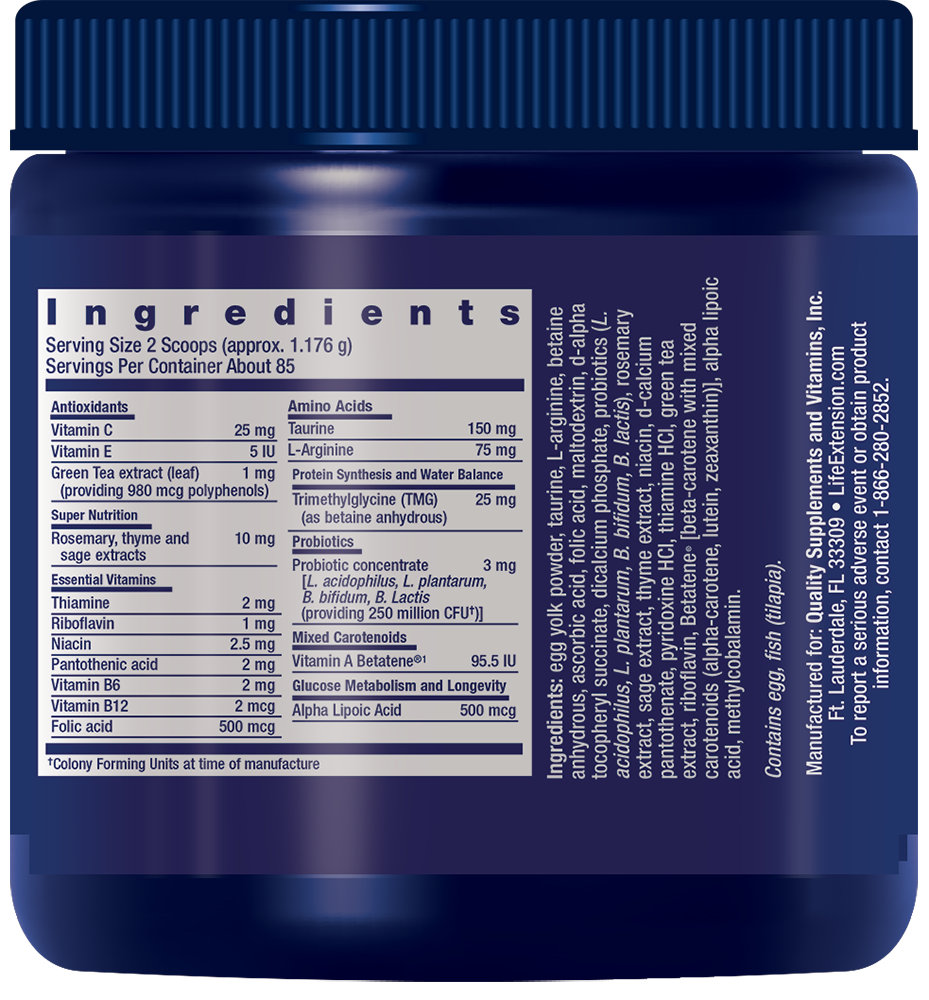 Life Extension Cat Mix – Vitaminer & Mineraler för Katter (100g) - 2