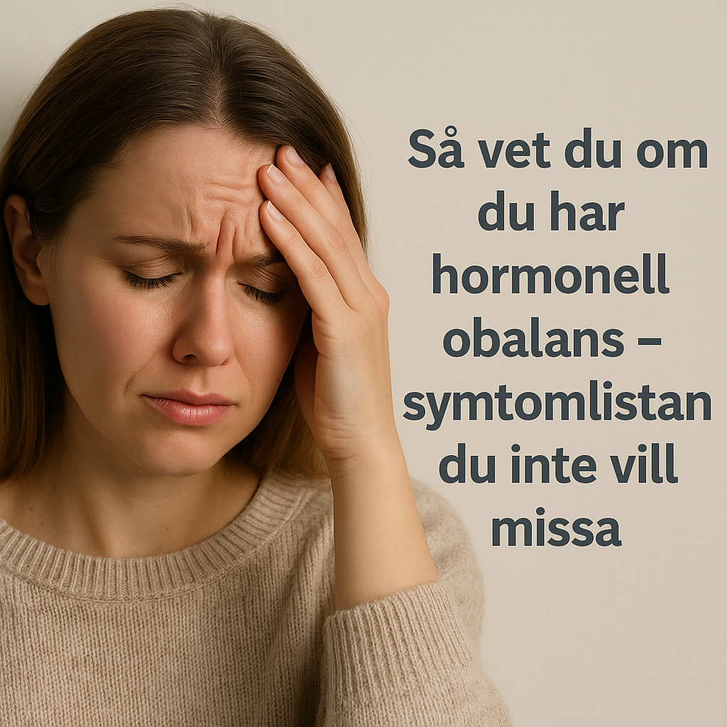 Hormonell obalans – Symptomlistan