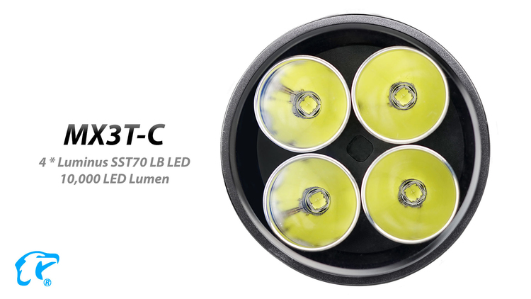 EAGTAC MX3T-C, 10.000 Lumen - 3
