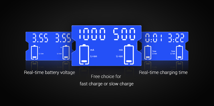 Jetbeam JET-Q2 Digital Display Batteriladdare Universal - 3