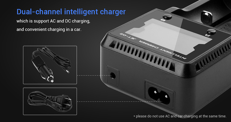 Jetbeam JET-Q2 Digital Display Batteriladdare Universal - 6