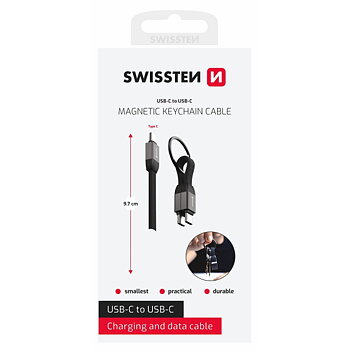 Swissten Magnetic Keychain USB-C / USB-C