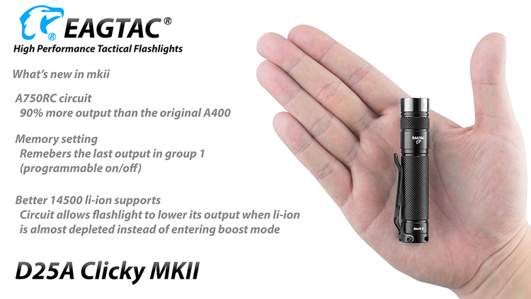 EAGTAC D25A 1AA, 405 Lumen - 2