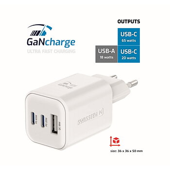 Swissten GaN Charger 65W
