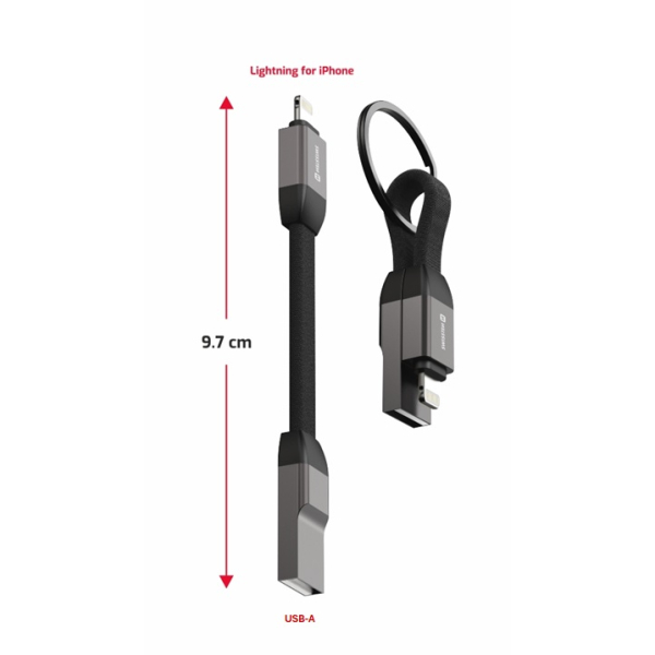 Swissten Magnetic Keychain USB / Lightning - 2