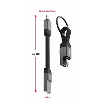 Swissten Magnetic Keychain USB / Lightning