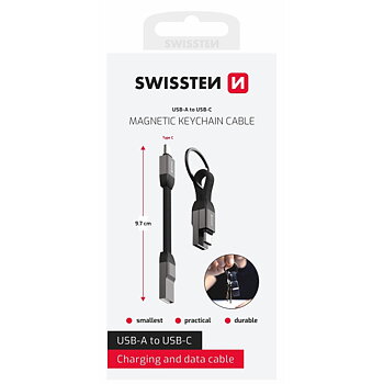Swissten Magnetic Keychain USB / USB-C