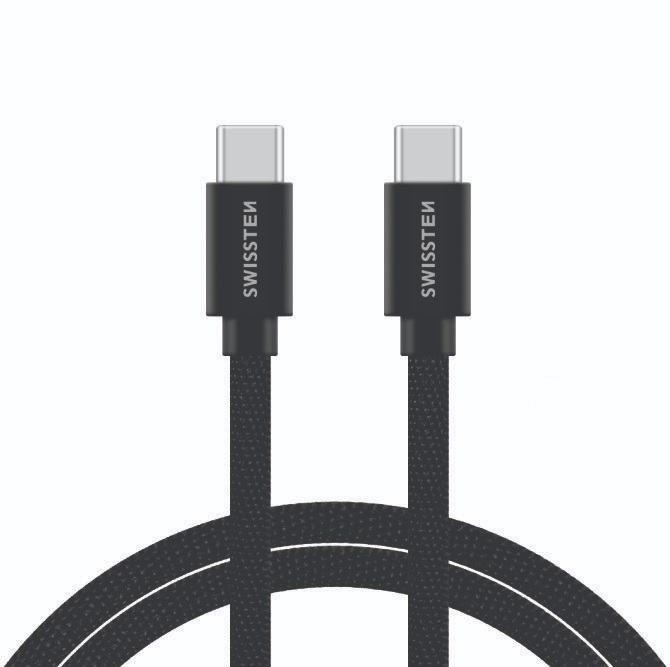 Swissten Textilkabel USB-C/USB-C 2m - 3