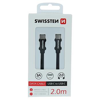 Swissten Textilkabel USB-C/USB-C 2m
