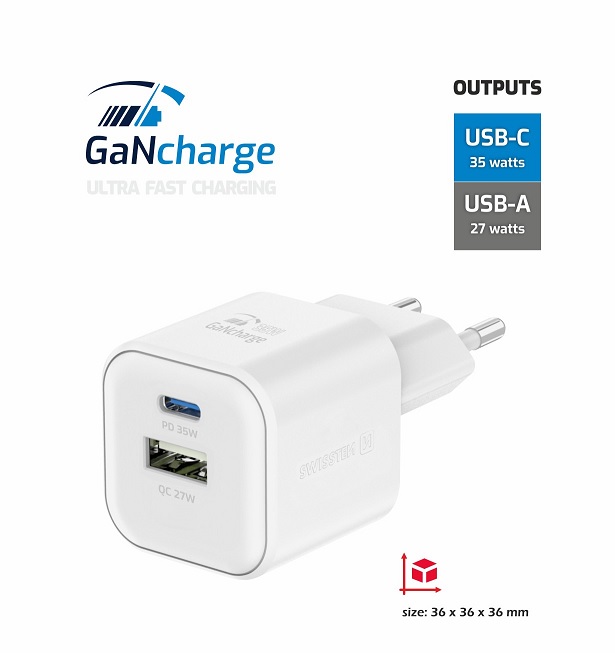 Swissten GaN Charger 35W - 2