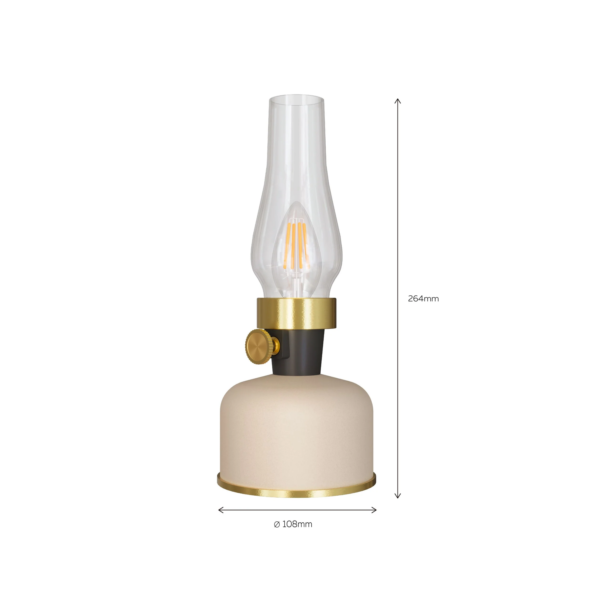 CALEX Lavinio Bordslykta Sand - 4