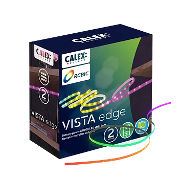 Calex Led Strip RGB + CCT 2m, Batteri