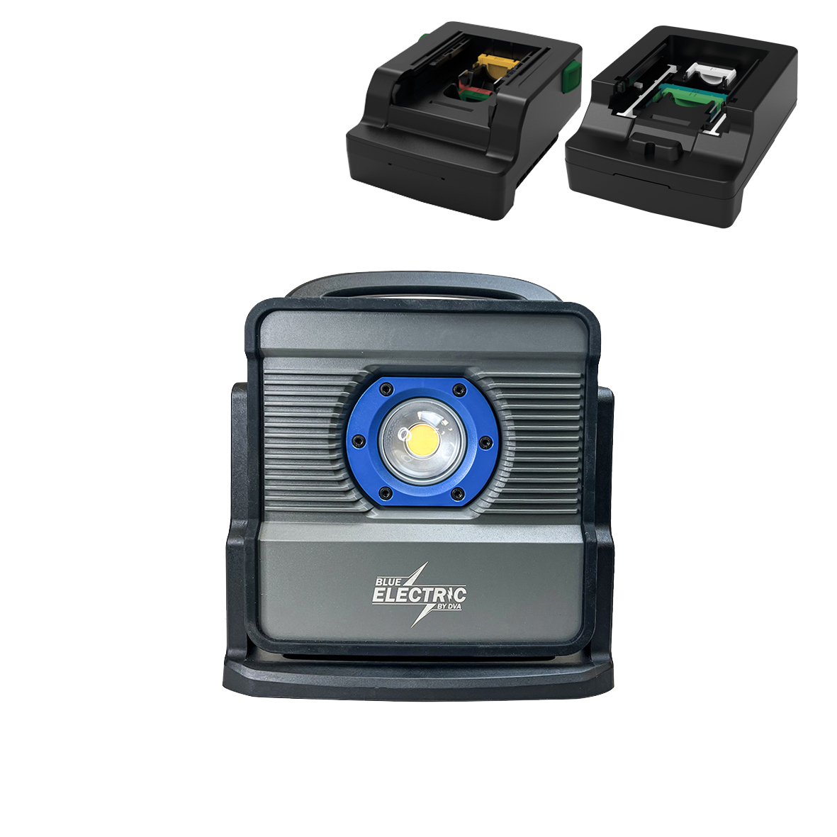 Blue Electric Arbetslampa 5000LM 40W, Dewalt, Milwaukee, Metabo, Bosch, Makita, Hikoki, Panasonic