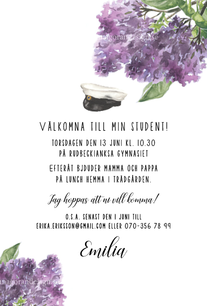 Studentkort syren