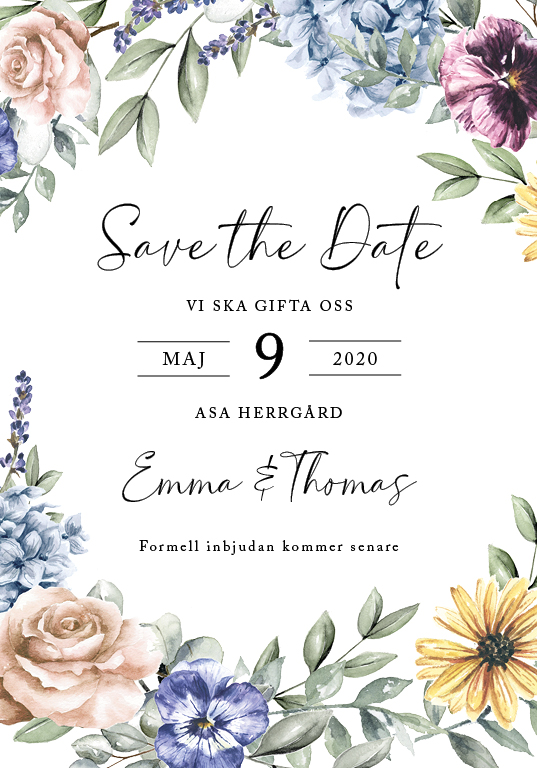 Krans vårblom - 5