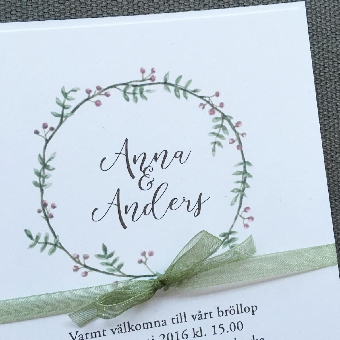 Krans rosa bär