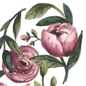 Floral heart - dubbelt kort - 4