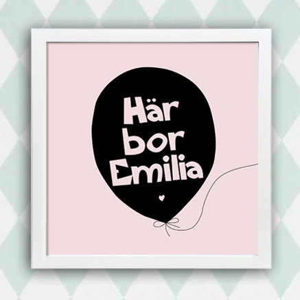 Namntavla - Ballong