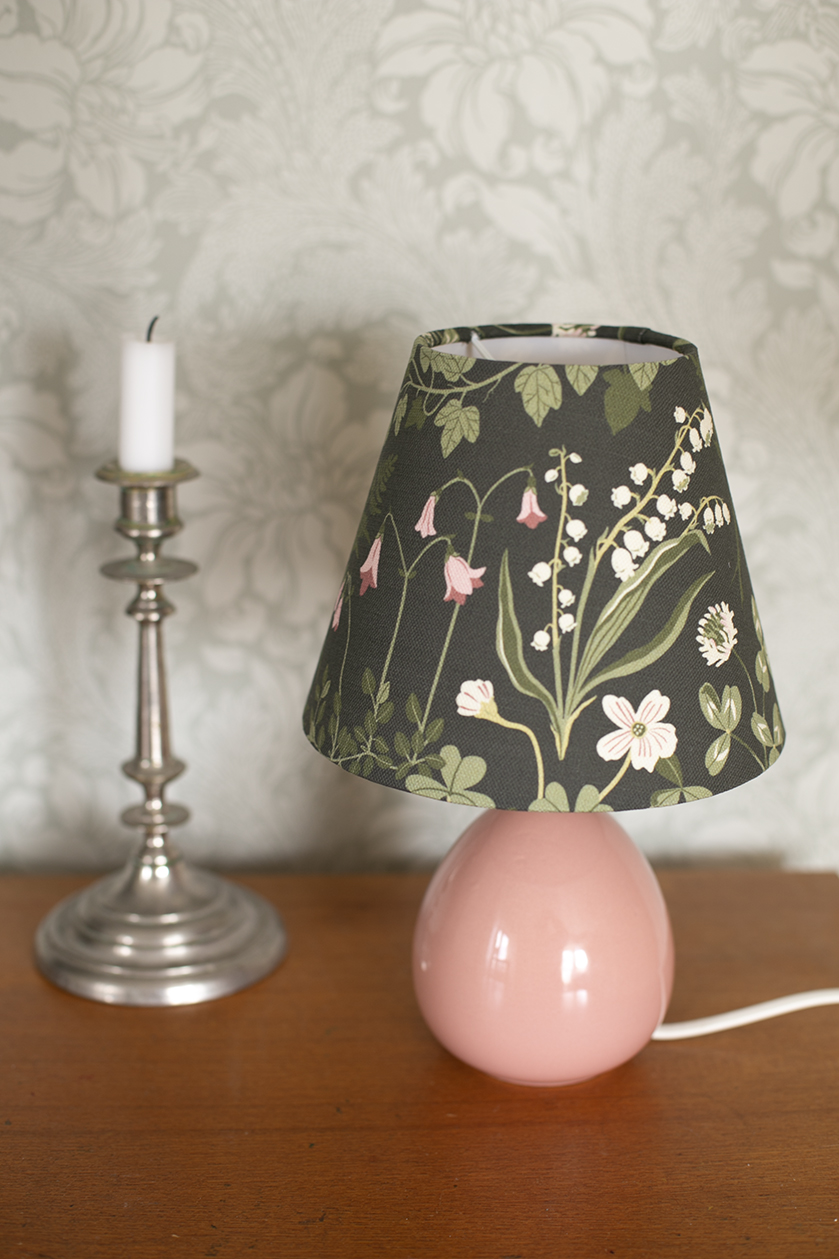 Lampskärm Skogsflora handgjord  - 3