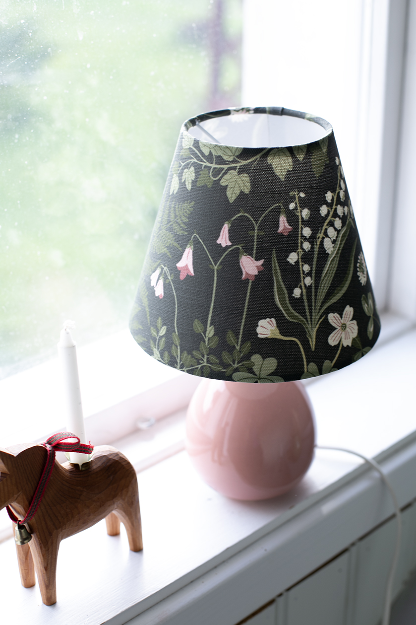Lampskärm Skogsflora handgjord 